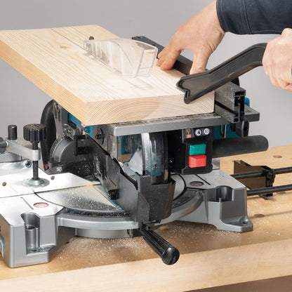 Makita LH001GZ 40V Max XGT Brushless 260mm Table Top Mitre Saw with 2 x 4.0Ah Battery & Charger